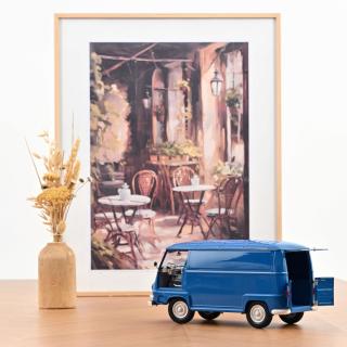 Renault Estafette 1967 - Saviem Blue Norev Metallmodell 1:18 (Türen zu öffnen!)